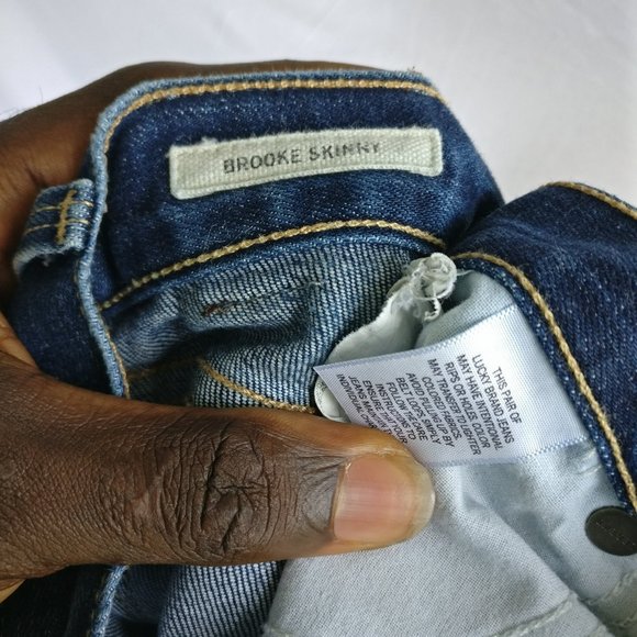 LB Selvage Brooke Skinny Distressed Jean 8w +MEASUREMENTS   MADE IN USA - Picture 6 of 10